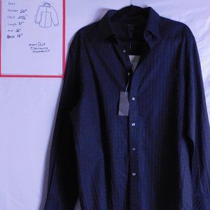 Men's Large Claiborne Black Shirt Modern Fit Size Large